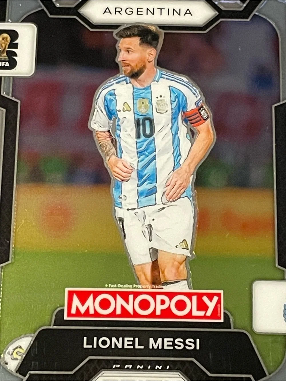 2026 Prizm Monopoly FIFA World Cup Lionel Messi Argentina Base Card